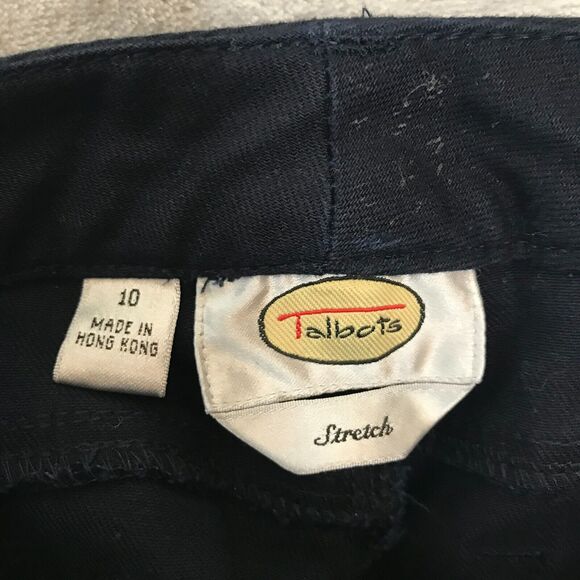 Talbots Stretch Jeans 10 Navy High Waist Mom Jean Cotton Stretch Vintage Denim - Picture 5 of 11